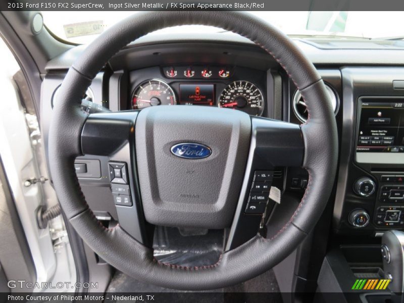 Ingot Silver Metallic / FX Sport Appearance Black/Red 2013 Ford F150 FX2 SuperCrew