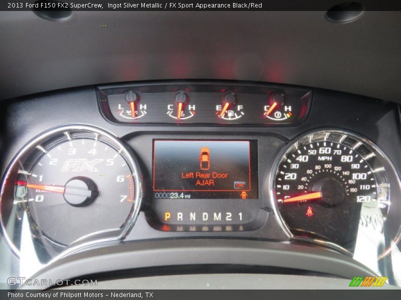 Ingot Silver Metallic / FX Sport Appearance Black/Red 2013 Ford F150 FX2 SuperCrew