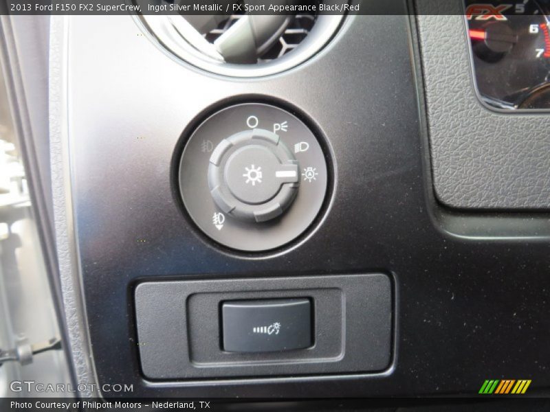 Ingot Silver Metallic / FX Sport Appearance Black/Red 2013 Ford F150 FX2 SuperCrew