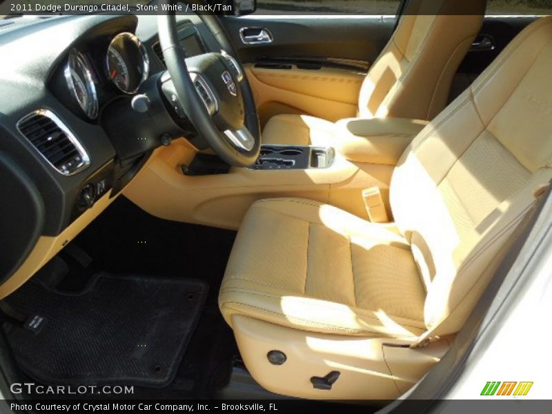 Stone White / Black/Tan 2011 Dodge Durango Citadel