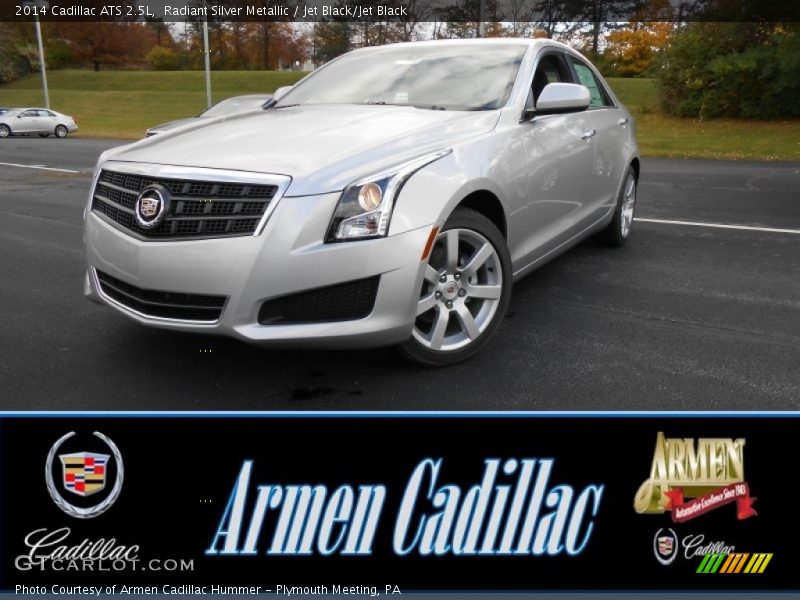 Radiant Silver Metallic / Jet Black/Jet Black 2014 Cadillac ATS 2.5L