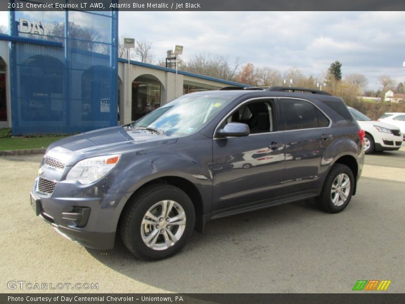 Atlantis Blue Metallic / Jet Black 2013 Chevrolet Equinox LT AWD