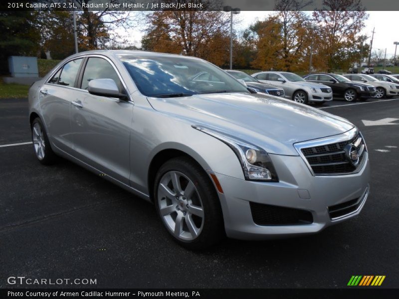 Radiant Silver Metallic / Jet Black/Jet Black 2014 Cadillac ATS 2.5L