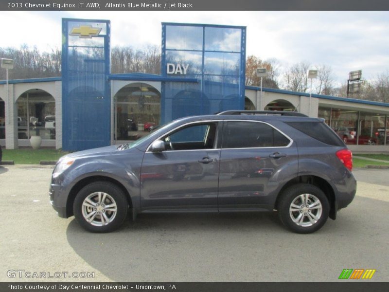 Atlantis Blue Metallic / Jet Black 2013 Chevrolet Equinox LT AWD