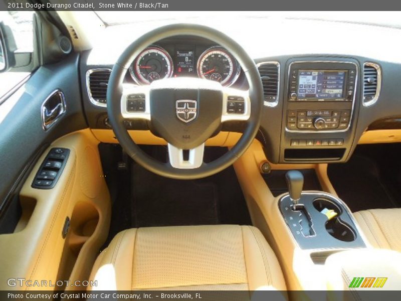 Stone White / Black/Tan 2011 Dodge Durango Citadel