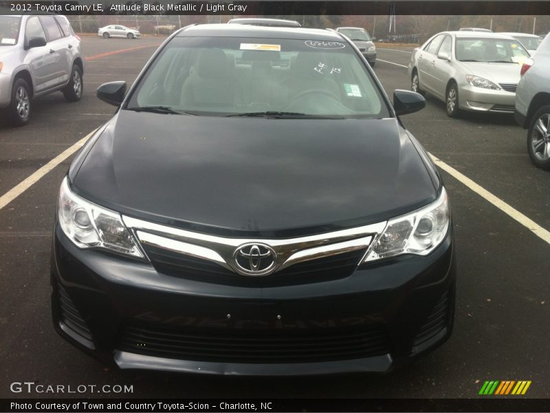 Attitude Black Metallic / Light Gray 2012 Toyota Camry LE