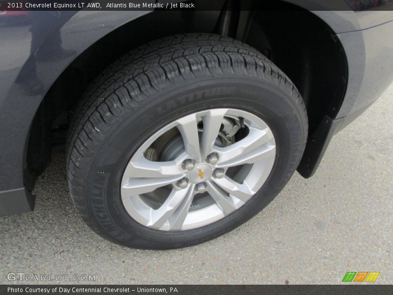 Atlantis Blue Metallic / Jet Black 2013 Chevrolet Equinox LT AWD