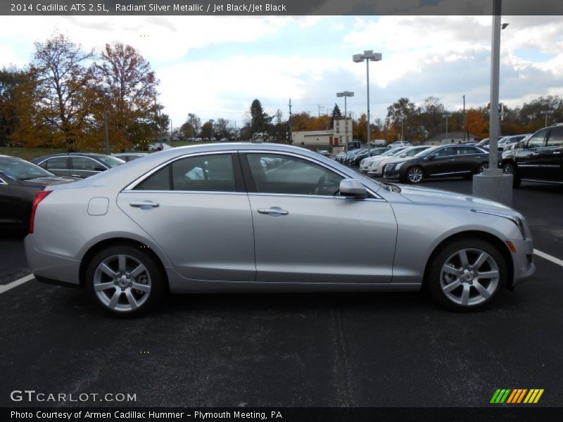 Radiant Silver Metallic / Jet Black/Jet Black 2014 Cadillac ATS 2.5L