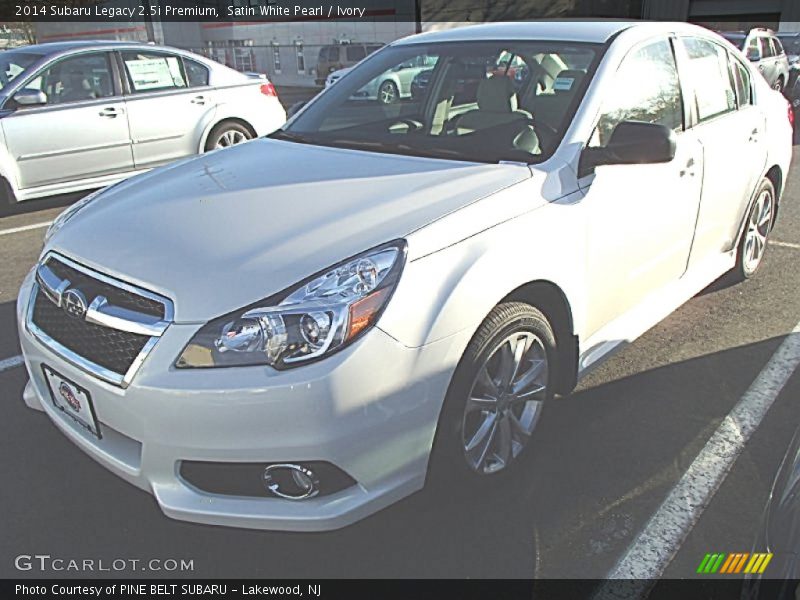 Satin White Pearl / Ivory 2014 Subaru Legacy 2.5i Premium