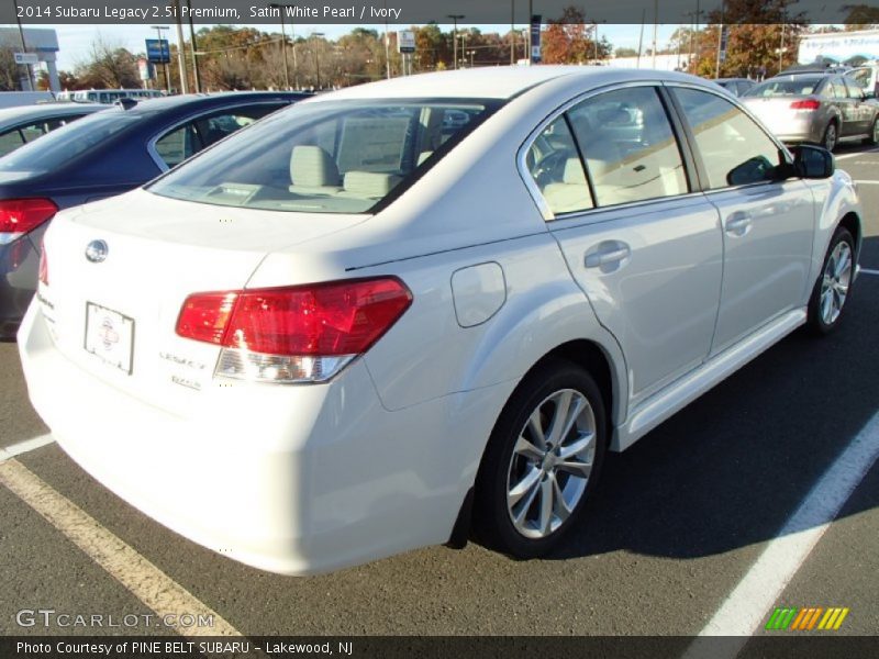 Satin White Pearl / Ivory 2014 Subaru Legacy 2.5i Premium