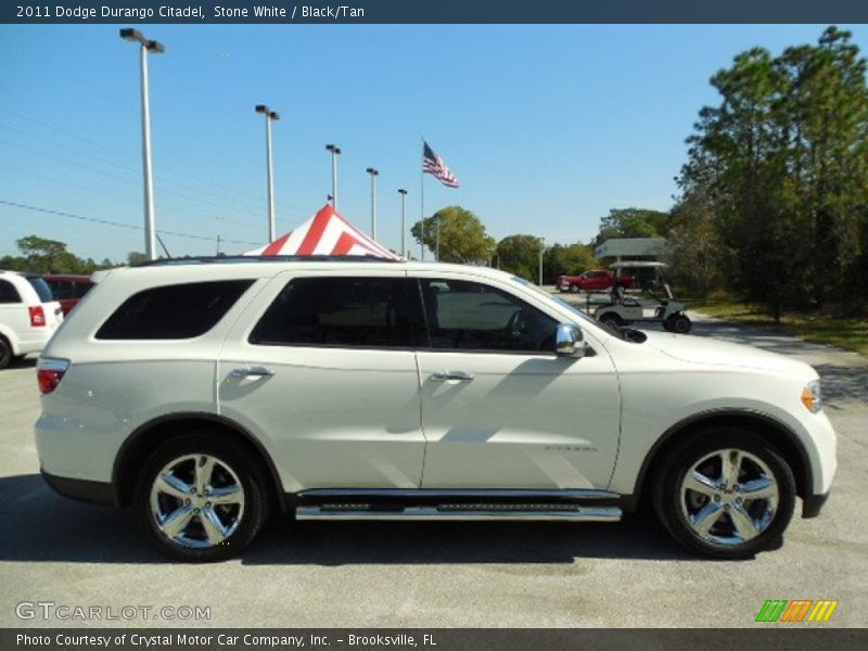 Stone White / Black/Tan 2011 Dodge Durango Citadel