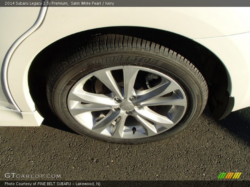 Satin White Pearl / Ivory 2014 Subaru Legacy 2.5i Premium