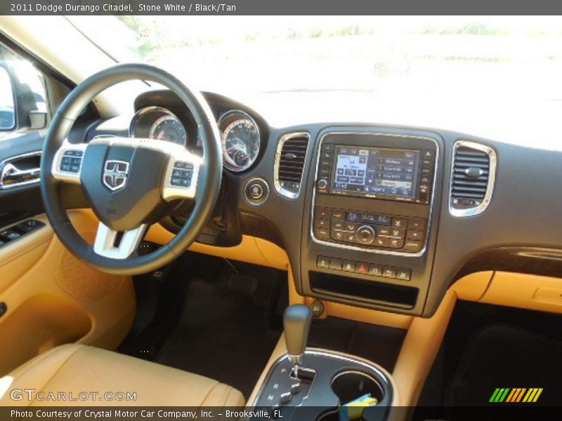 Stone White / Black/Tan 2011 Dodge Durango Citadel