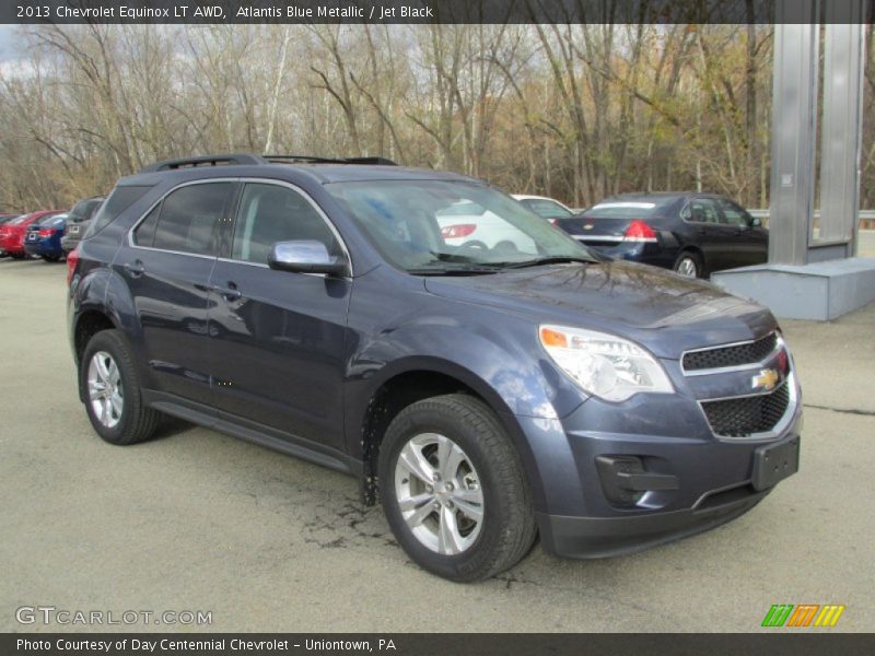 Atlantis Blue Metallic / Jet Black 2013 Chevrolet Equinox LT AWD
