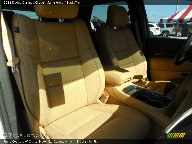Stone White / Black/Tan 2011 Dodge Durango Citadel