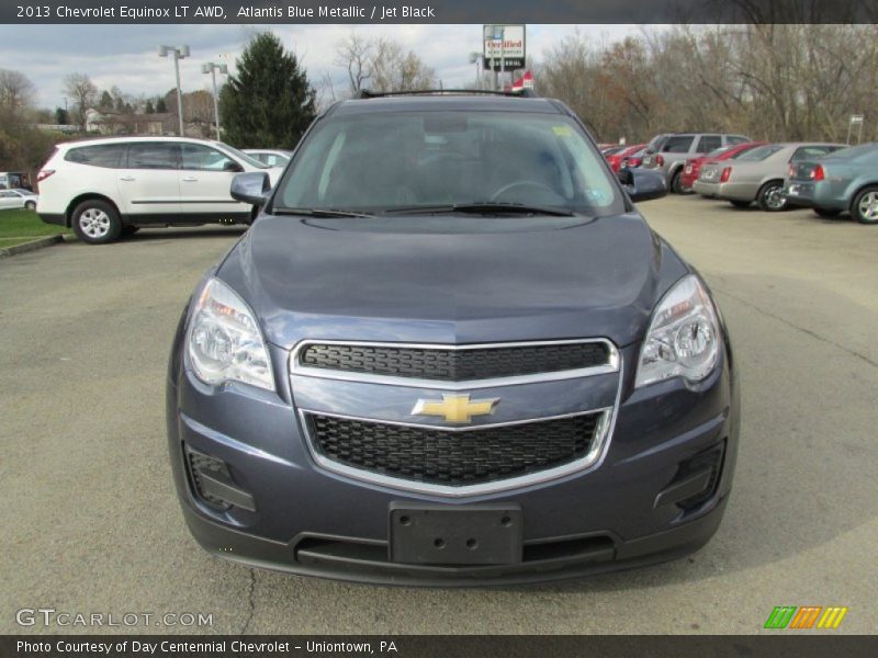 Atlantis Blue Metallic / Jet Black 2013 Chevrolet Equinox LT AWD