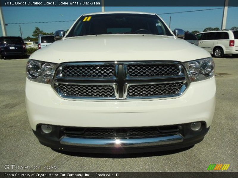 Stone White / Black/Tan 2011 Dodge Durango Citadel