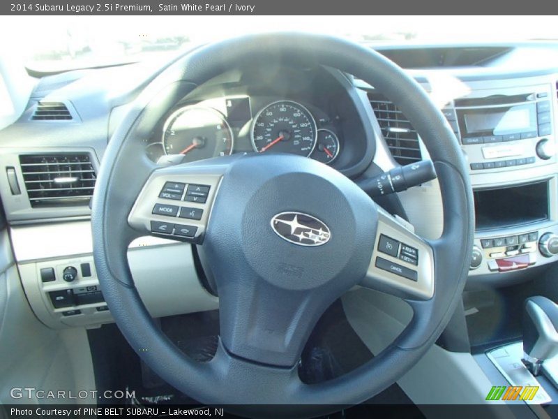 Satin White Pearl / Ivory 2014 Subaru Legacy 2.5i Premium