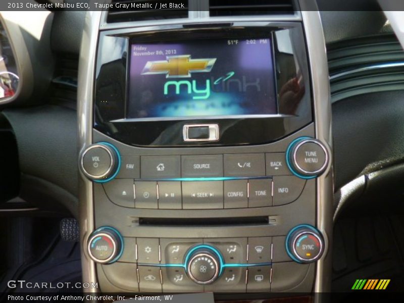 Taupe Gray Metallic / Jet Black 2013 Chevrolet Malibu ECO