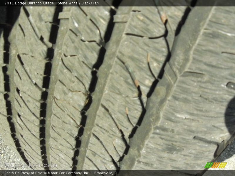 Stone White / Black/Tan 2011 Dodge Durango Citadel