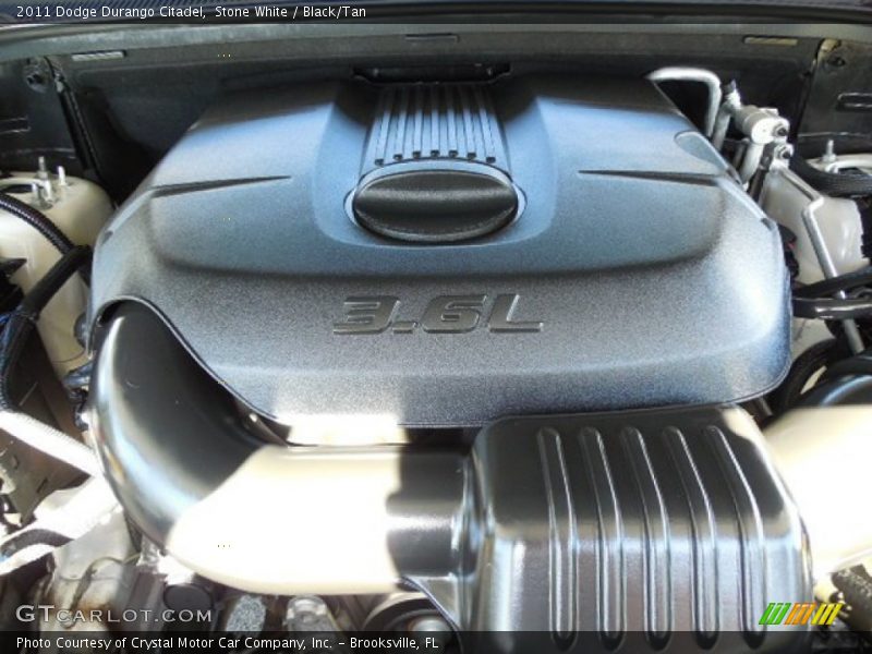 Stone White / Black/Tan 2011 Dodge Durango Citadel