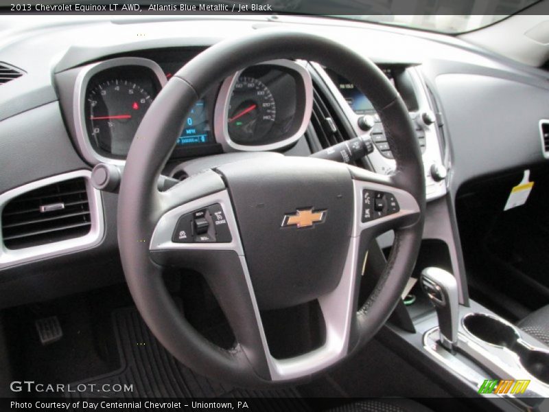 Atlantis Blue Metallic / Jet Black 2013 Chevrolet Equinox LT AWD