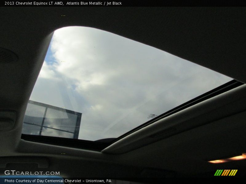 Atlantis Blue Metallic / Jet Black 2013 Chevrolet Equinox LT AWD