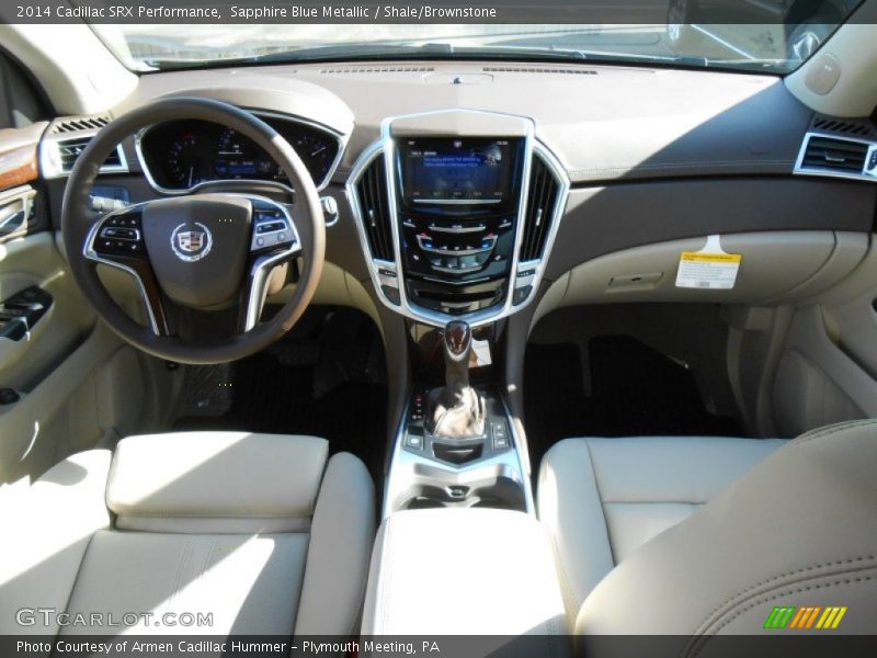 Sapphire Blue Metallic / Shale/Brownstone 2014 Cadillac SRX Performance