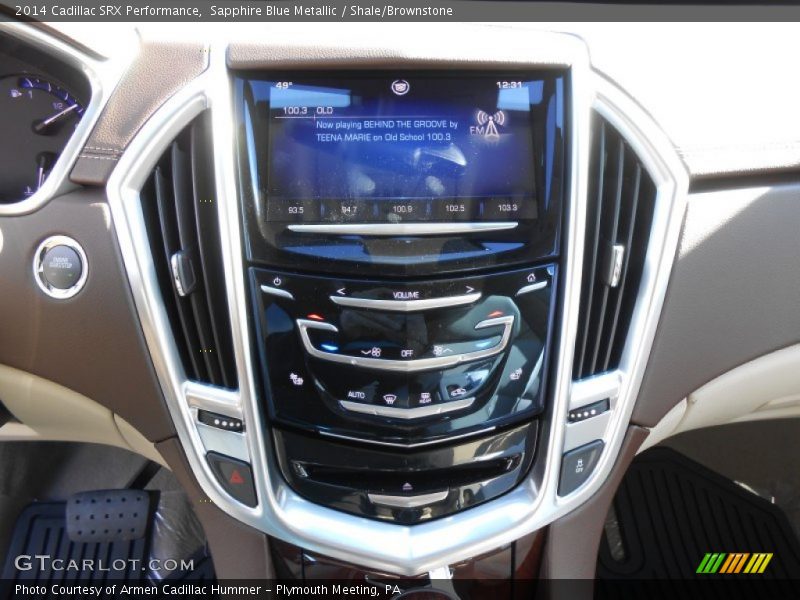 Sapphire Blue Metallic / Shale/Brownstone 2014 Cadillac SRX Performance