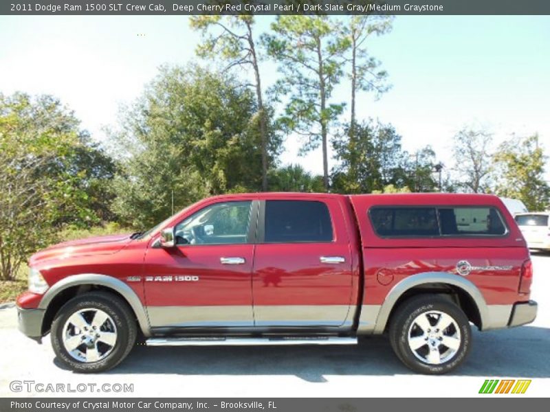Deep Cherry Red Crystal Pearl / Dark Slate Gray/Medium Graystone 2011 Dodge Ram 1500 SLT Crew Cab