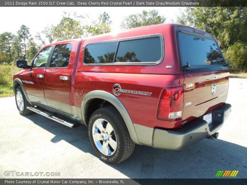 Deep Cherry Red Crystal Pearl / Dark Slate Gray/Medium Graystone 2011 Dodge Ram 1500 SLT Crew Cab