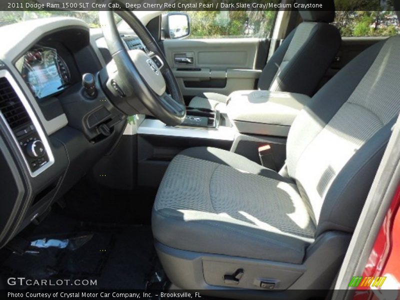 Deep Cherry Red Crystal Pearl / Dark Slate Gray/Medium Graystone 2011 Dodge Ram 1500 SLT Crew Cab