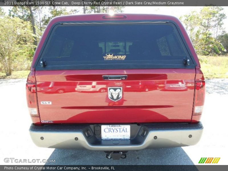 Deep Cherry Red Crystal Pearl / Dark Slate Gray/Medium Graystone 2011 Dodge Ram 1500 SLT Crew Cab