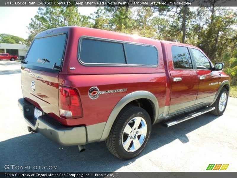 Deep Cherry Red Crystal Pearl / Dark Slate Gray/Medium Graystone 2011 Dodge Ram 1500 SLT Crew Cab