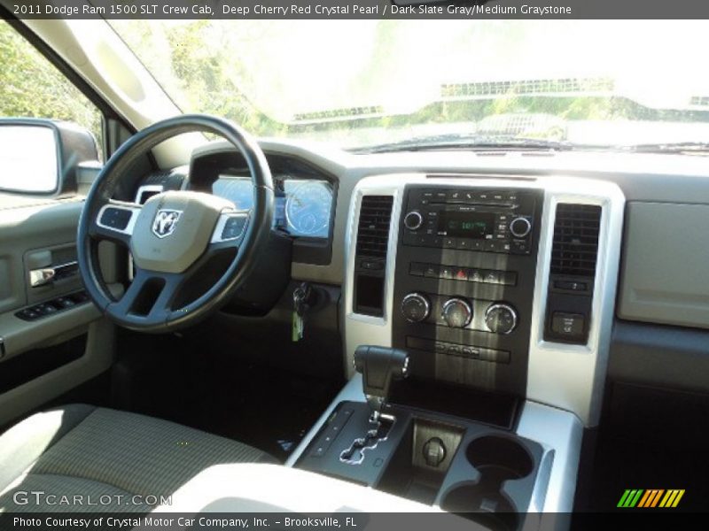 Deep Cherry Red Crystal Pearl / Dark Slate Gray/Medium Graystone 2011 Dodge Ram 1500 SLT Crew Cab