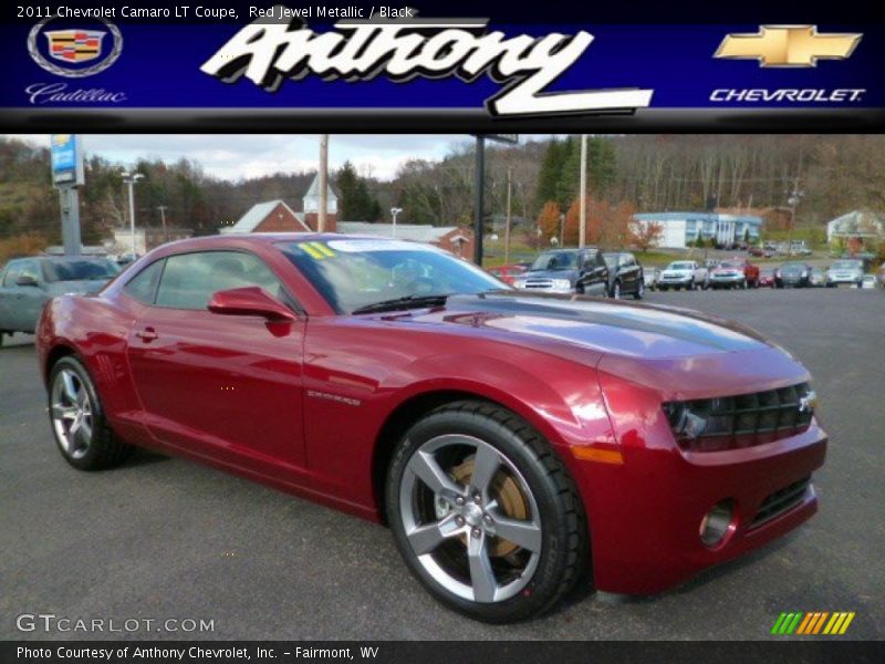 Red Jewel Metallic / Black 2011 Chevrolet Camaro LT Coupe