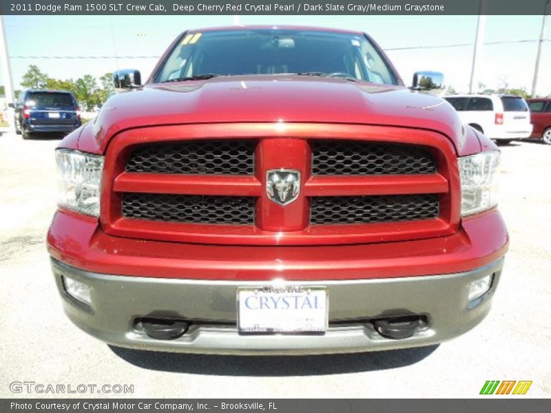 Deep Cherry Red Crystal Pearl / Dark Slate Gray/Medium Graystone 2011 Dodge Ram 1500 SLT Crew Cab