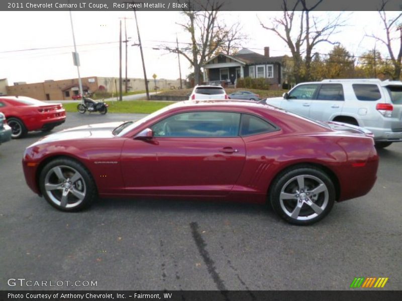 Red Jewel Metallic / Black 2011 Chevrolet Camaro LT Coupe