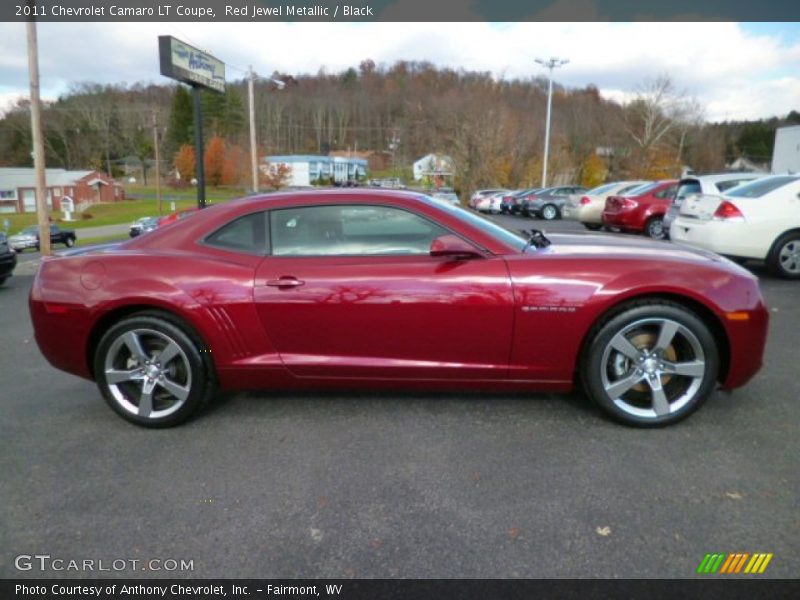 Red Jewel Metallic / Black 2011 Chevrolet Camaro LT Coupe