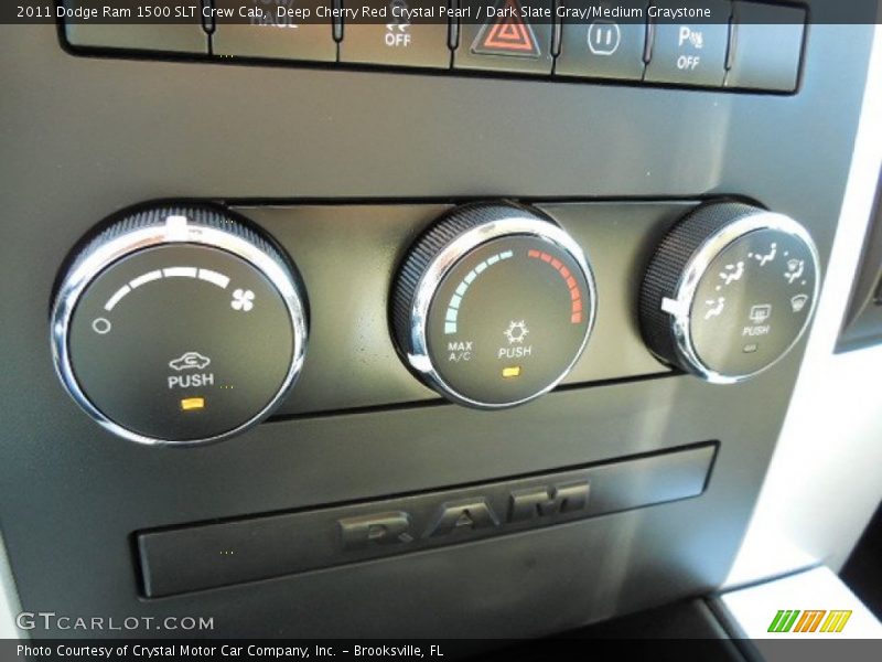 Deep Cherry Red Crystal Pearl / Dark Slate Gray/Medium Graystone 2011 Dodge Ram 1500 SLT Crew Cab