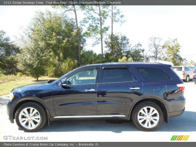 True Blue Pearl / Dark Graystone/Medium Graystone 2013 Dodge Durango Crew