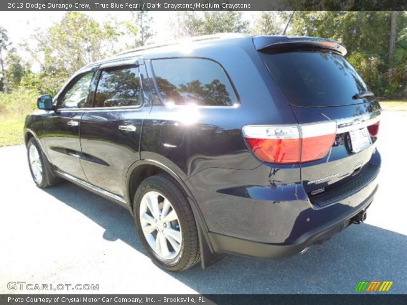 True Blue Pearl / Dark Graystone/Medium Graystone 2013 Dodge Durango Crew