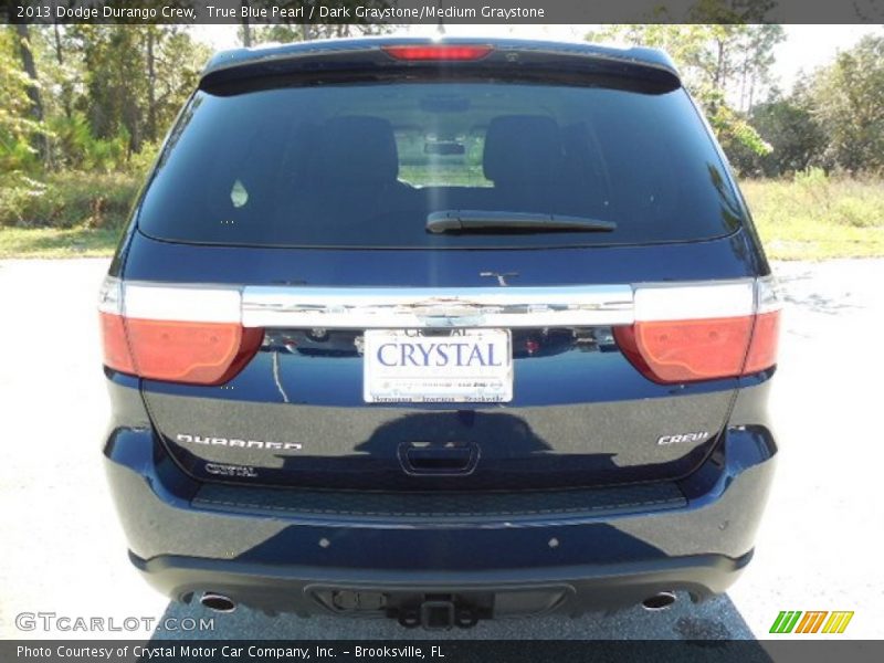 True Blue Pearl / Dark Graystone/Medium Graystone 2013 Dodge Durango Crew