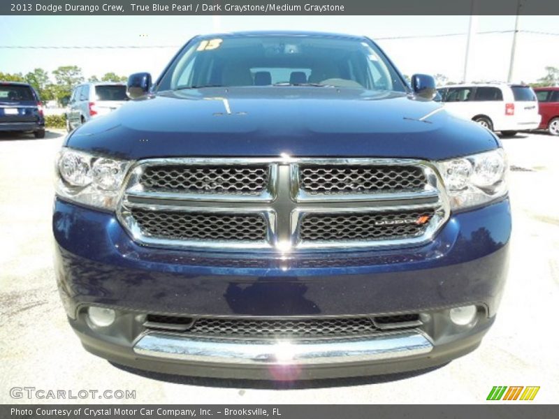 True Blue Pearl / Dark Graystone/Medium Graystone 2013 Dodge Durango Crew
