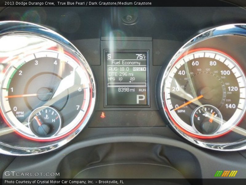 True Blue Pearl / Dark Graystone/Medium Graystone 2013 Dodge Durango Crew