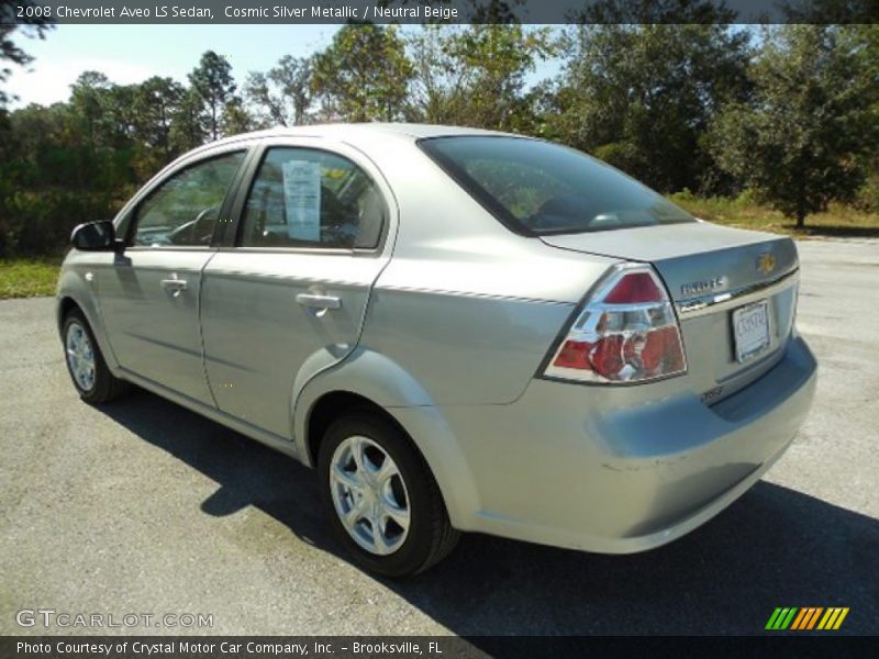 Cosmic Silver Metallic / Neutral Beige 2008 Chevrolet Aveo LS Sedan