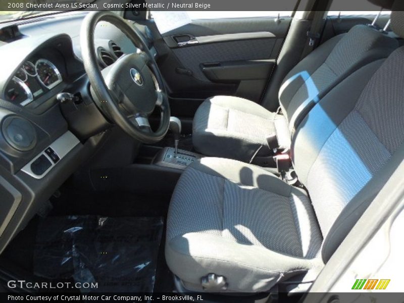 Cosmic Silver Metallic / Neutral Beige 2008 Chevrolet Aveo LS Sedan