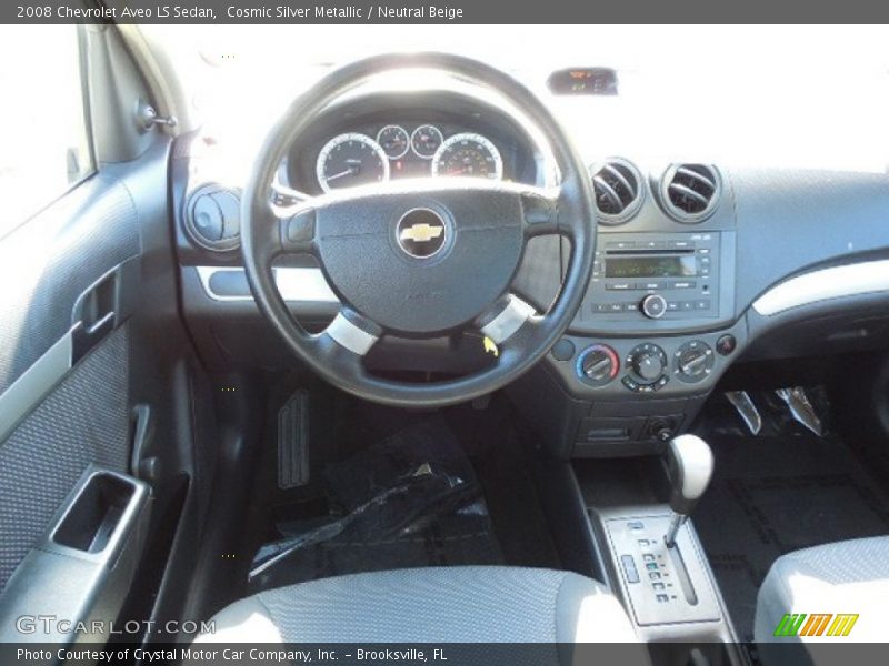 Cosmic Silver Metallic / Neutral Beige 2008 Chevrolet Aveo LS Sedan