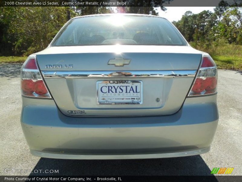 Cosmic Silver Metallic / Neutral Beige 2008 Chevrolet Aveo LS Sedan