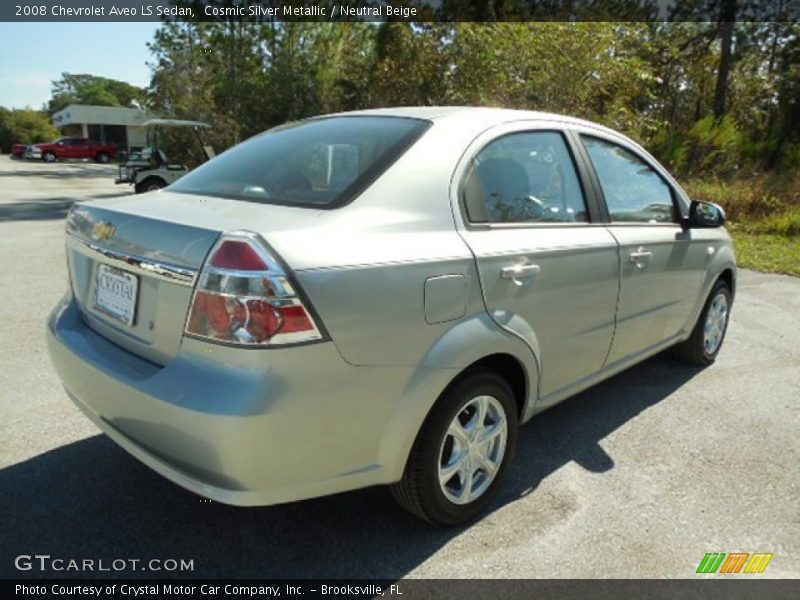 Cosmic Silver Metallic / Neutral Beige 2008 Chevrolet Aveo LS Sedan